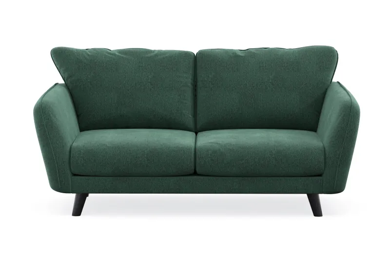Trend Lyx 2-sits Sammetssoffa - Mörkgrön (Art.nr 1522362) — Mörkgrön