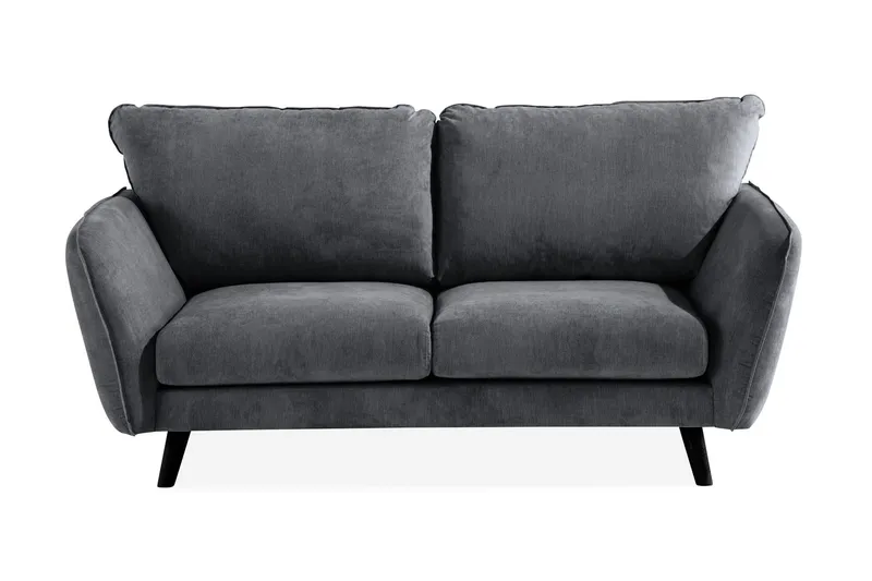Trend Lyx 2-sits Soffa - Mörkgrå/Svart (Art.nr 665670) — Mörkgrå/Svart