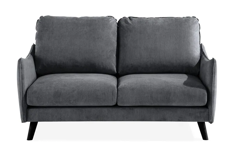 Trend Lyx 2-sits Soffa - Mörkgrå/Svart (Art.nr 665378) — Mörkgrå/Svart