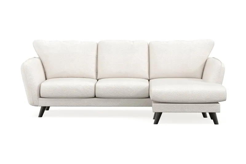 Trend Lyx 3-sits Divansoffa Höger - Vit|Bouclé (Art.nr 1522611) — Scandi Days