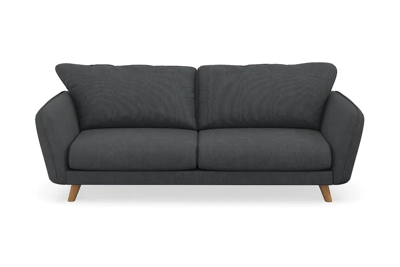Trend Lyx 3-sits Manchestersoffa - Mörkgrå (Art.nr 1522406) — Mörkgrå