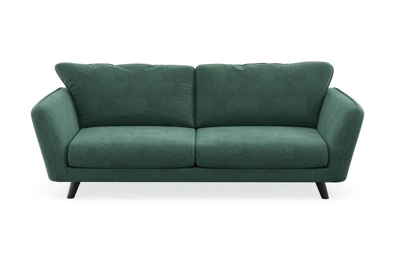 Trend Lyx 3-sits Sammetssoffa - Mörkgrön (Art.nr 1522786) — Mörkgrön
