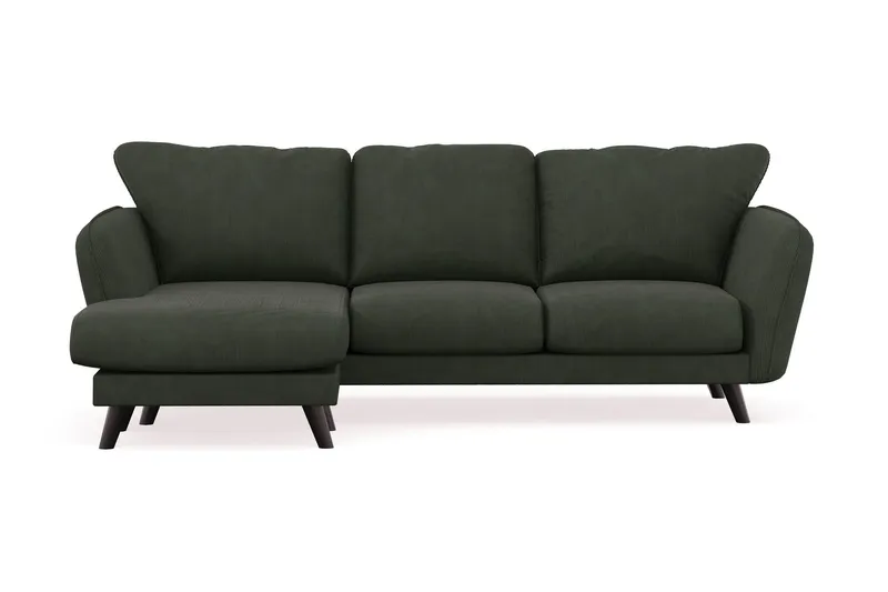 Trend Lyx 3-sits Vänstervänd L-formad Divansoffa i Manchester - Mörkgrön (Art.nr 1522807) — Mörkgrön