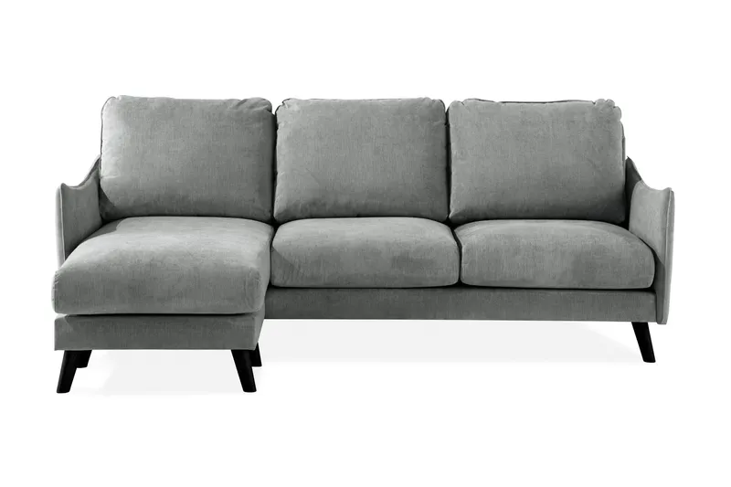Trend Lyx 3-sits Vänstervänd L-formad Divansoffa i Tyg - Grå (Art.nr 665727) — Scandi Days