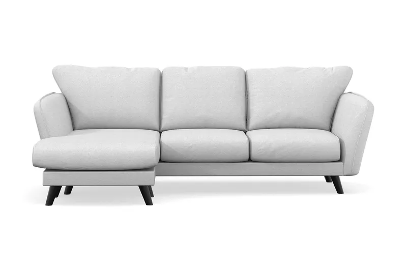 Trend Lyx 3-sits Vänstervänd L-formad Divansoffa i Tyg - Ljusgrå (Art.nr 1522453) — Ljusgrå