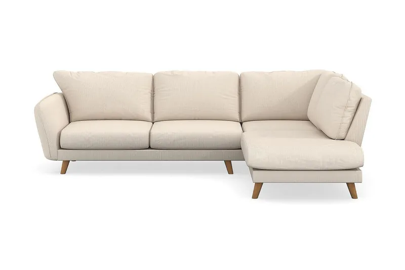Trend Lyx 4-sits Högervänd L-formad Schäslongsoffa i Manchester - Beige (Art.nr 1522796) — Beige