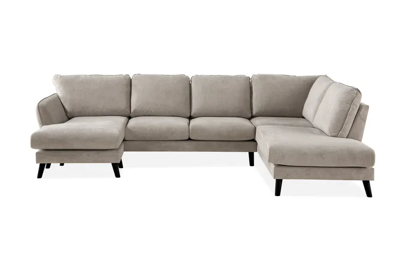 Trend Lyx 4-sits Högervänd U-formad Soffa med Divan och Schäslong i Tyg - Beige (Art.nr 665311) — Beige