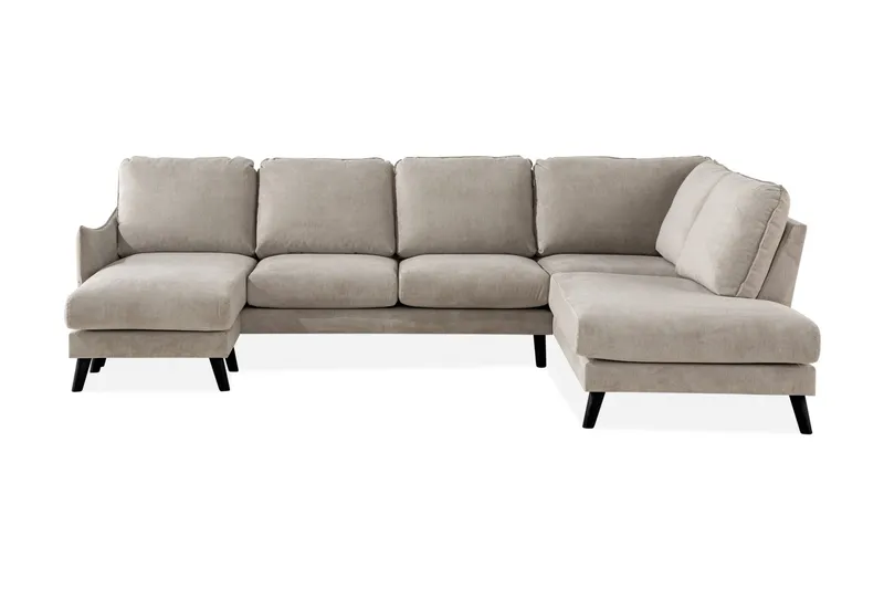 Trend Lyx 4-sits Högervänd U-formad Soffa med Divan och Schäslong i Tyg - Beige (Art.nr 665917) — Beige