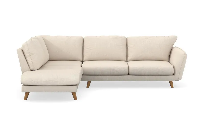 Trend Lyx 4-sits Vänstervänd L-formad Schäslongsoffa i Manchester - Beige (Art.nr 1522764) — Scandi Days