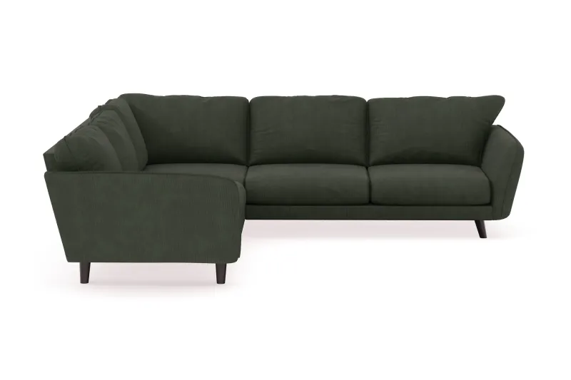 Trend Lyx 6-sits Vändbar L-formad Hörnsoffa i Manchester - Mörkgrön (Art.nr 1522417) — Mörkgrön