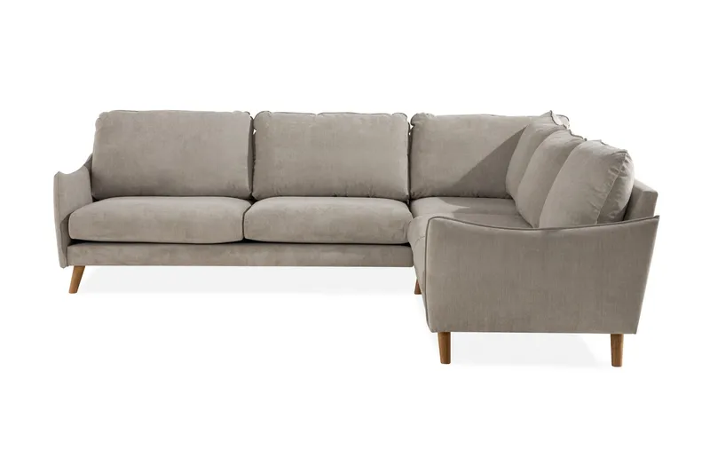 Trend Lyx 6-sits Vändbar L-formad Hörnsoffa i Tyg - Beige (Art.nr 665733) — Beige