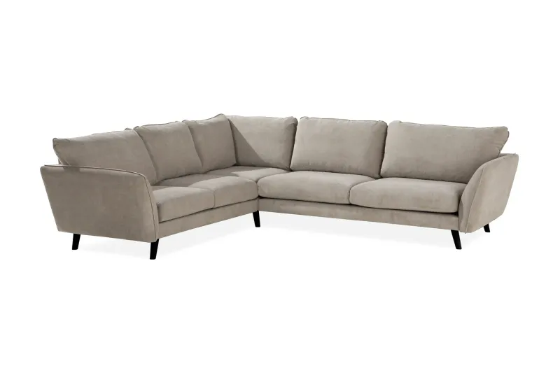 Trend Lyx 6-sits Vändbar L-formad Hörnsoffa i Tyg - Beige (Art.nr 665327) — Scandi Days
