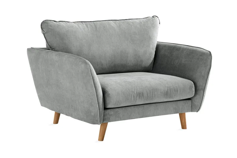 Trend Lyx Fåtölj - Grå/Ek (Art.nr 665979) — Grå/Ek