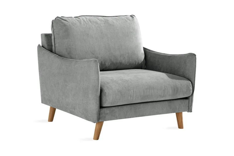 Trend Lyx Fåtölj - Grå/Ek (Art.nr 665233) — Grå/Ek