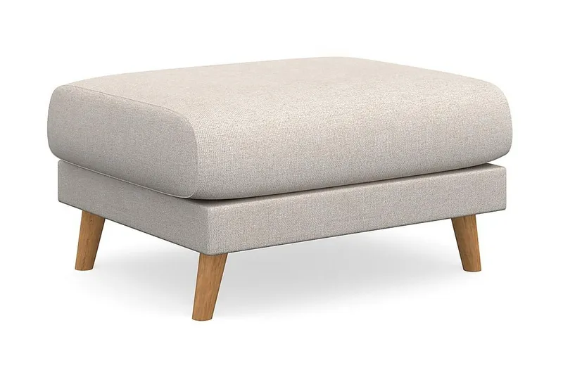 Trend Lyx Fotpall - Beige/Ek (Art.nr 1522583) — Beige/Ek