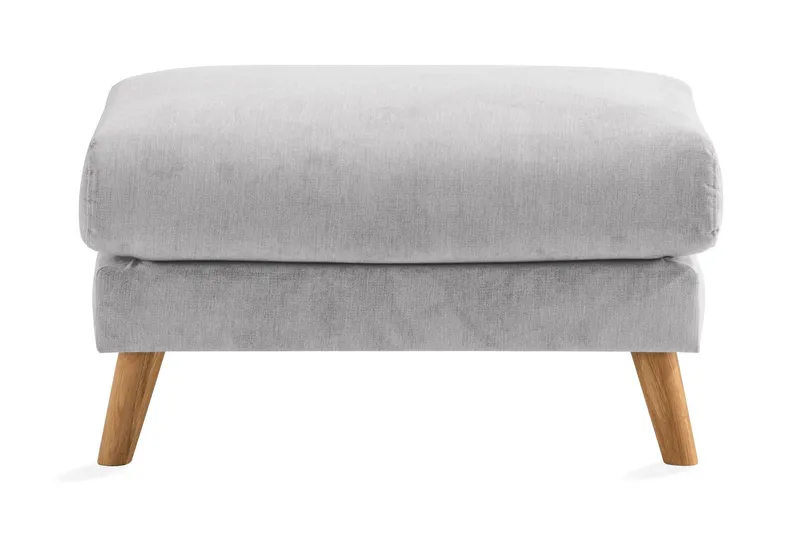 Trend Lyx Fotpall - Ljusgrå/Ek (Art.nr 665918) — Ljusgrå/Ek