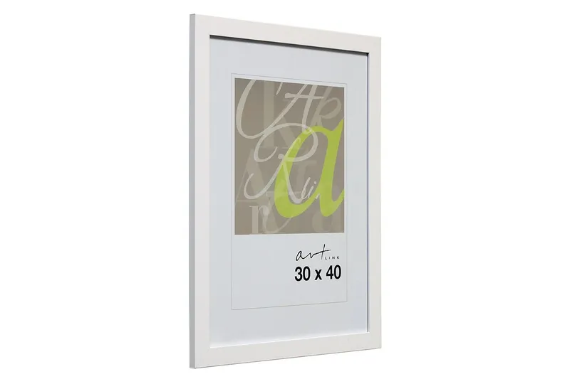 Trendline Tavelram MDF 30x40 cm - Vit — Art Link