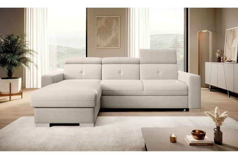 Trent Bäddsoffa m. Divan med Förvaring 3-sits - Beige (Art.nr 1722570) — Beige
