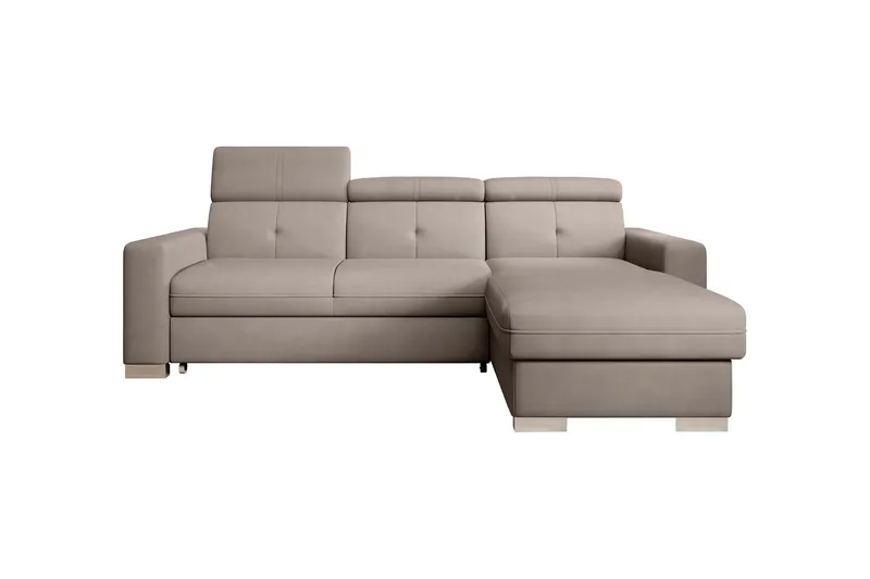 Trent Bäddsoffa m. Divan med Förvaring 3-sits - Grå (Art.nr 1722229) — Grå
