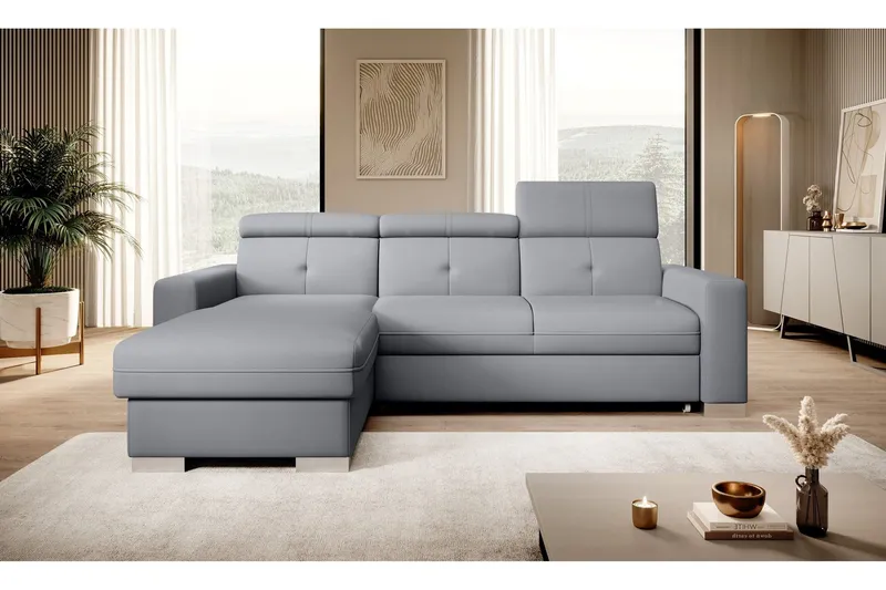 Trent Bäddsoffa m. Divan med Förvaring 3-sits - Grå (Art.nr 1722280) — Grå
