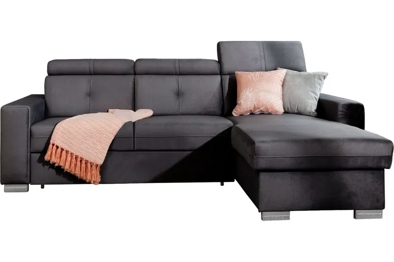 Trent Bäddsoffa m. Divan med Förvaring 3-sits - Grå (Art.nr 1722342) — Grå