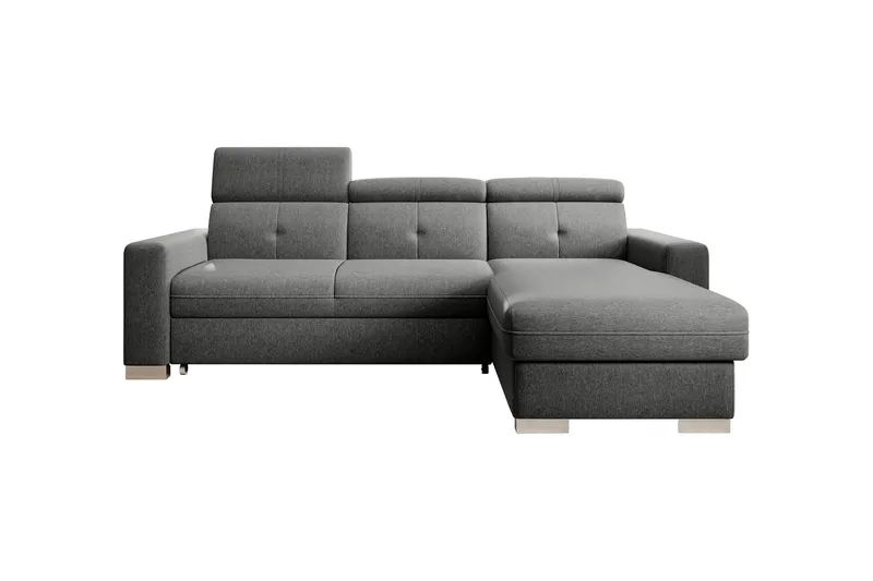 Trent Bäddsoffa m. Divan med Förvaring 3-sits - Grå (Art.nr 1722355) — Grå