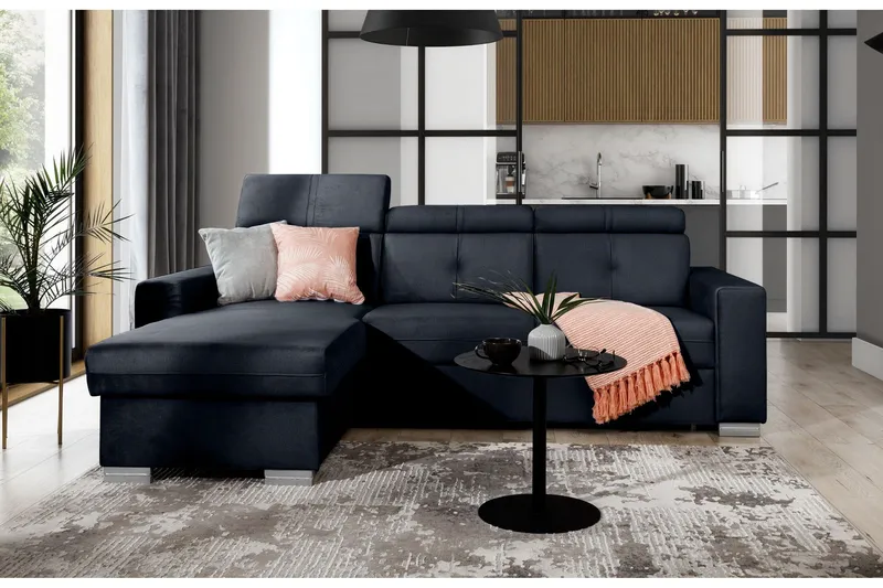 Trent Bäddsoffa m. Divan med Förvaring 3-sits - Grafitgrå (Art.nr 1722277) — Grafitgrå