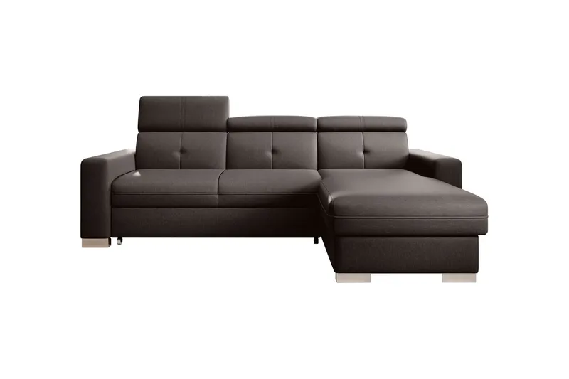 Trent Bäddsoffa m. Divan med Förvaring 3-sits - Mörkbrun (Art.nr 1722337) — Mörkbrun