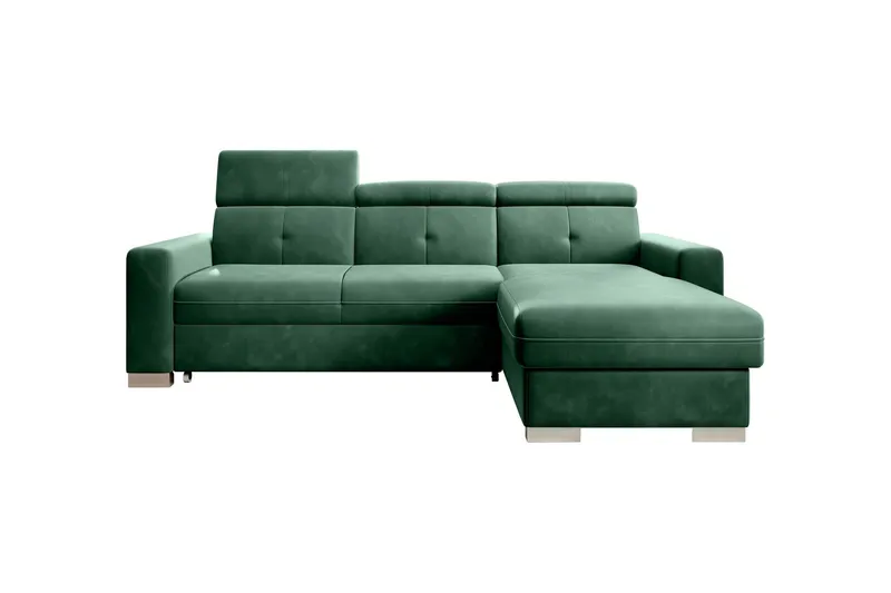 Trent Bäddsoffa m. Divan med Förvaring 3-sits - Mörkgrön (Art.nr 1722313) — Mörkgrön