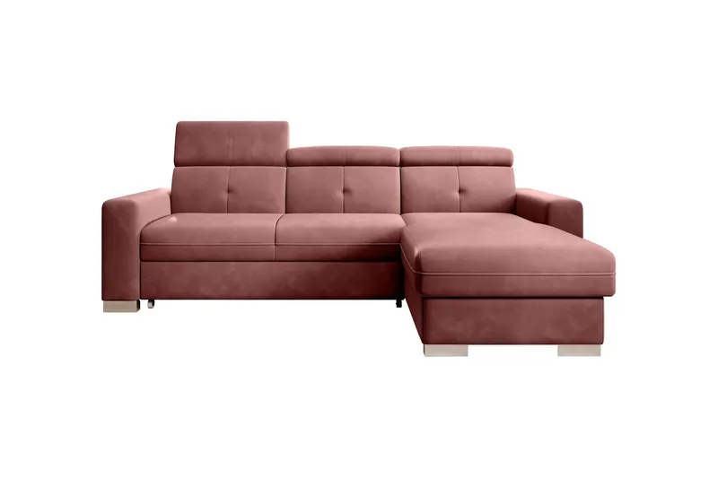 Trent Bäddsoffa m. Divan med Förvaring 3-sits - Rosa (Art.nr 1722294) — Rosa