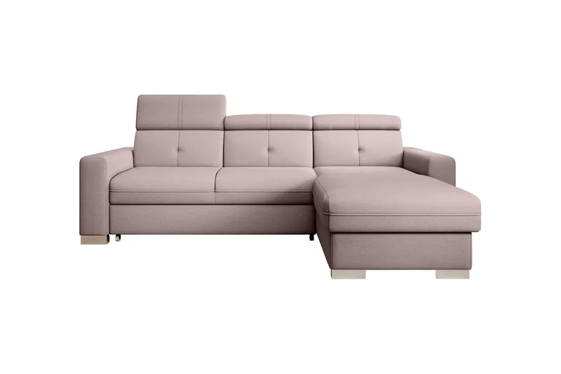 Trent Bäddsoffa m. Divan med Förvaring 3-sits - Rosa (Art.nr 1722298) — Rosa