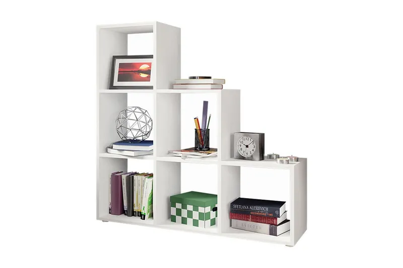 Trio Hylla 105x33x108 cm - Grå/Vit — Grå/Vit