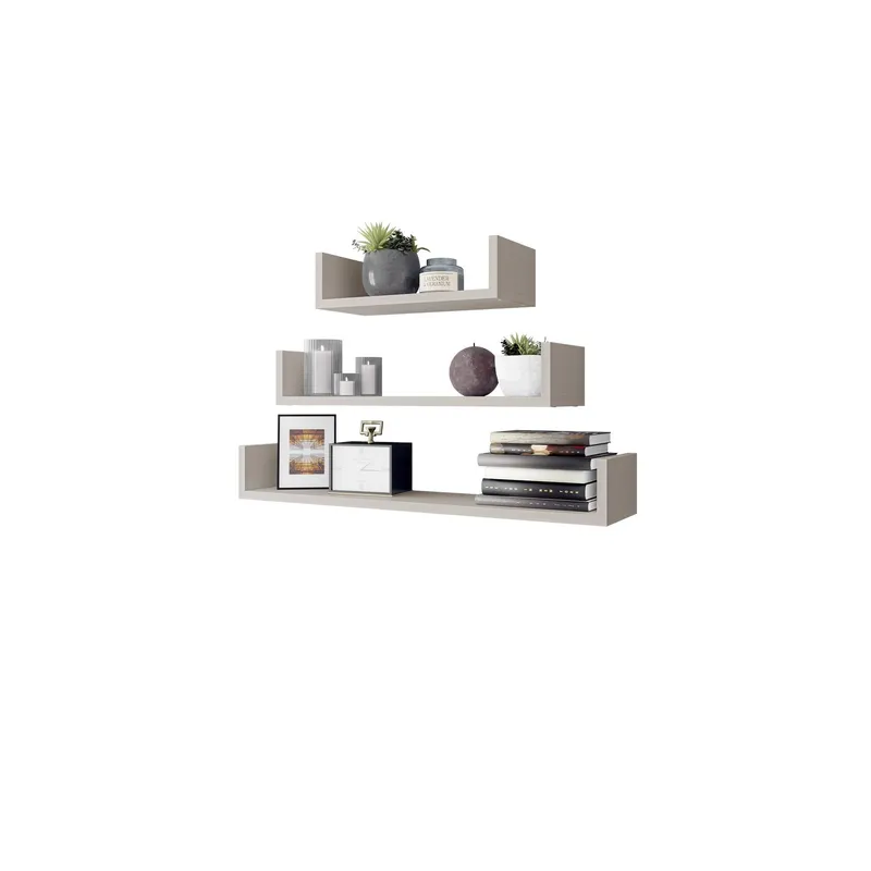 Triorana Vägghylla 80 cm - beige — beige
