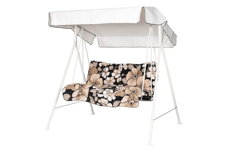 Tritante Komplett Hammock 130 cm - Vit/Blommig (Art.nr 3076704) — Varax