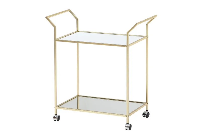 Tultered Serveringsvagn - Guld — Wohnling