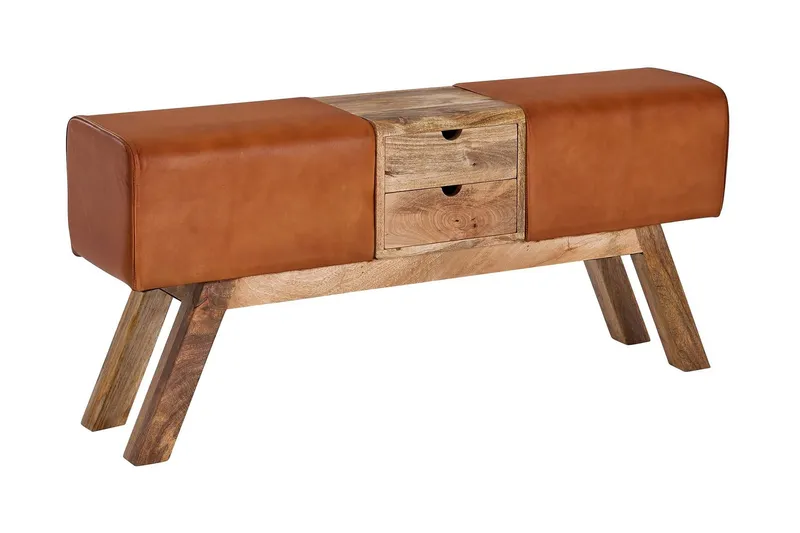 Tultered Sittbänk 120 cm - Brun — Wohnling