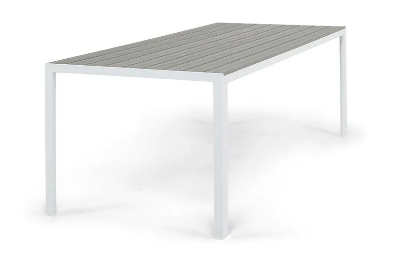 Tunis Matbord 205x90 cm - Vit — Comfort Garden