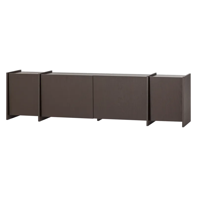 Tv-bänk Brock 200 cm - Mellanbrun — WOOOD