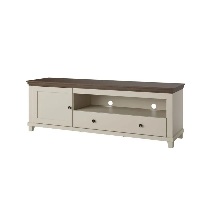 Tv-bänk Evora 1 dörr 1 låda - Ljus Beige — Ljus Beige