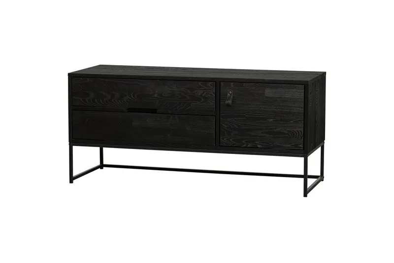 TV-enhet Silas - Blacknight, Ask, 120 cm — WOOOD