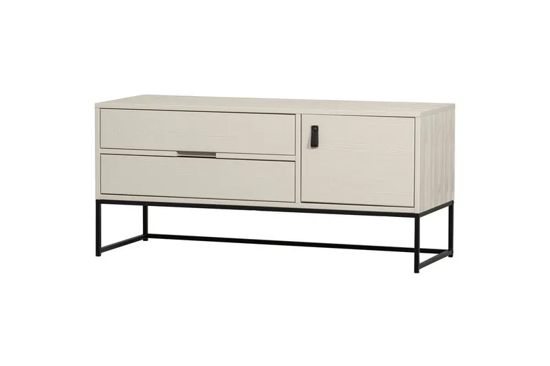 TV-enhet Silas - Damm, Borstat furu, 120 cm — WOOOD