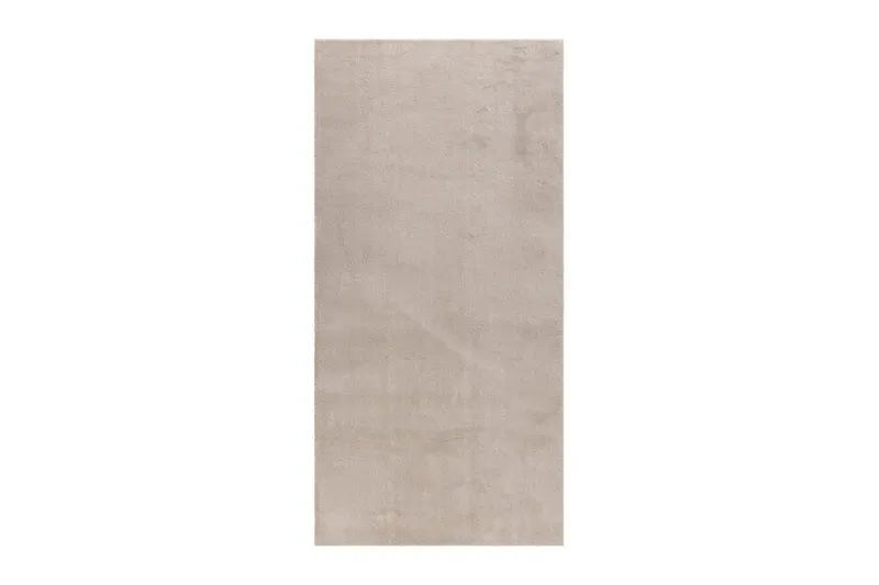 Tvättbar Matta Soft Rund - 120x120 cm, Melerad Linne — KM Home