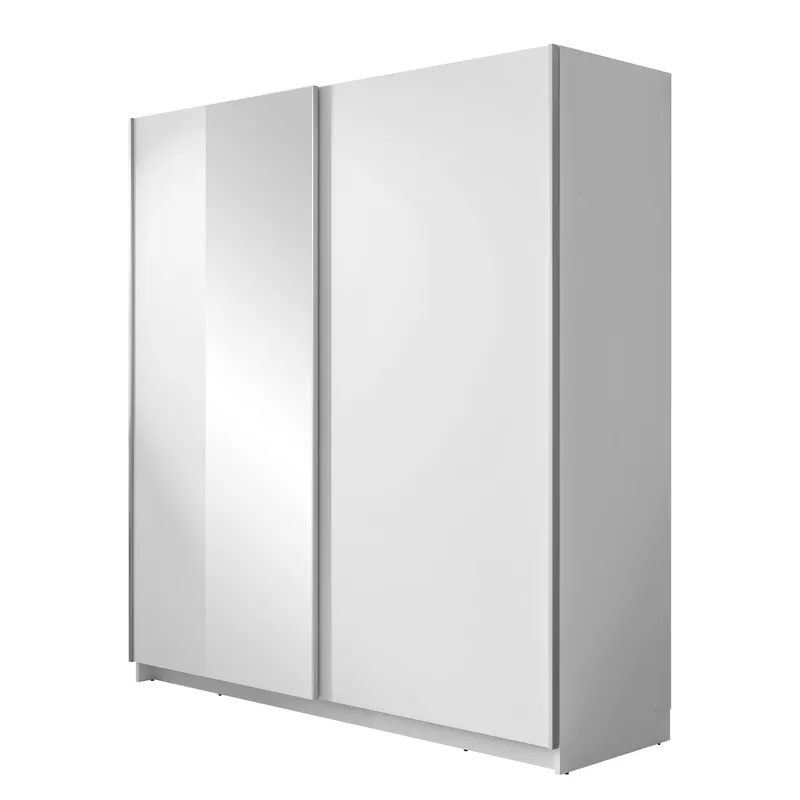 Tyrelon Garderob med spegel 181x198 cm - vit — vit
