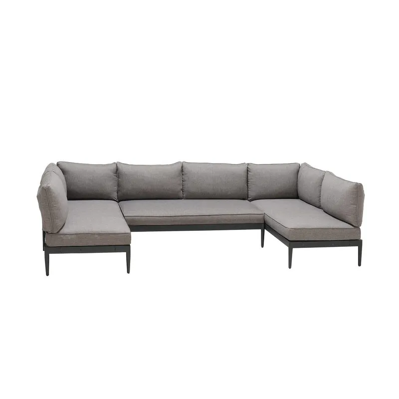 U-Soffa Utomhus TOPAZ 6-sits - magnesiumgrå — Lifestyle Garden