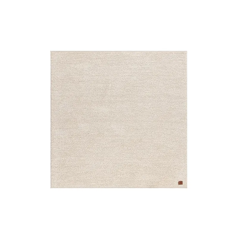 Ullmatta Bubble Kvadrat - 200x200 cm, Creme — KM Home