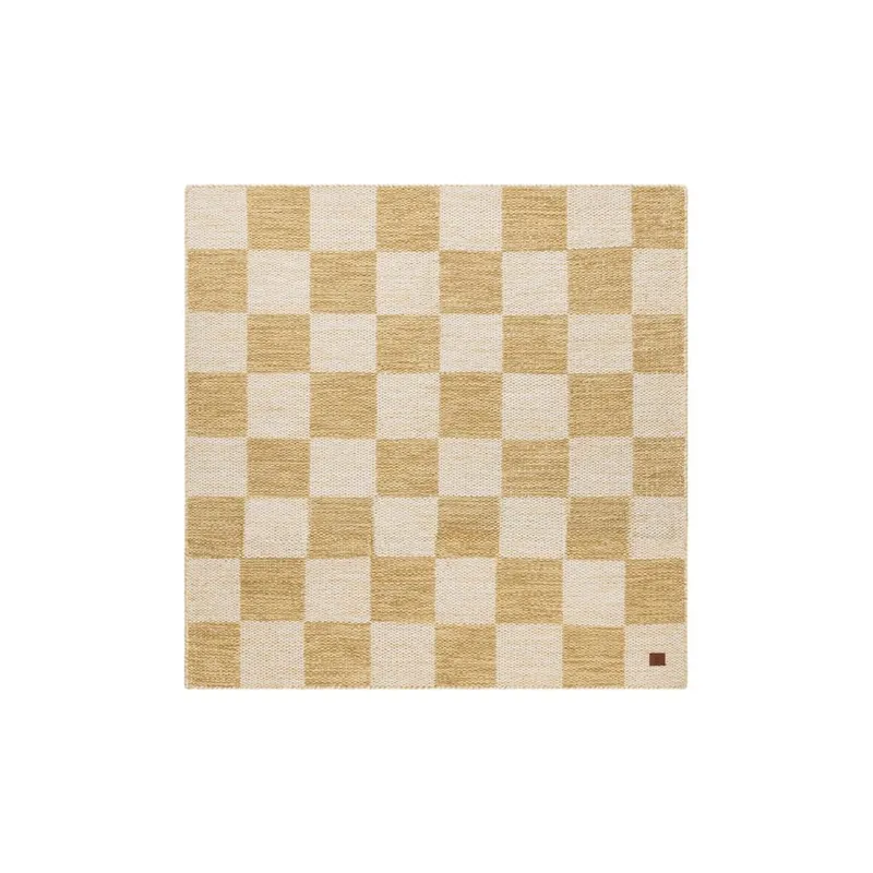 Ullmatta Chessie Kvadrat - 300x300 cm, Ockragul — KM Home