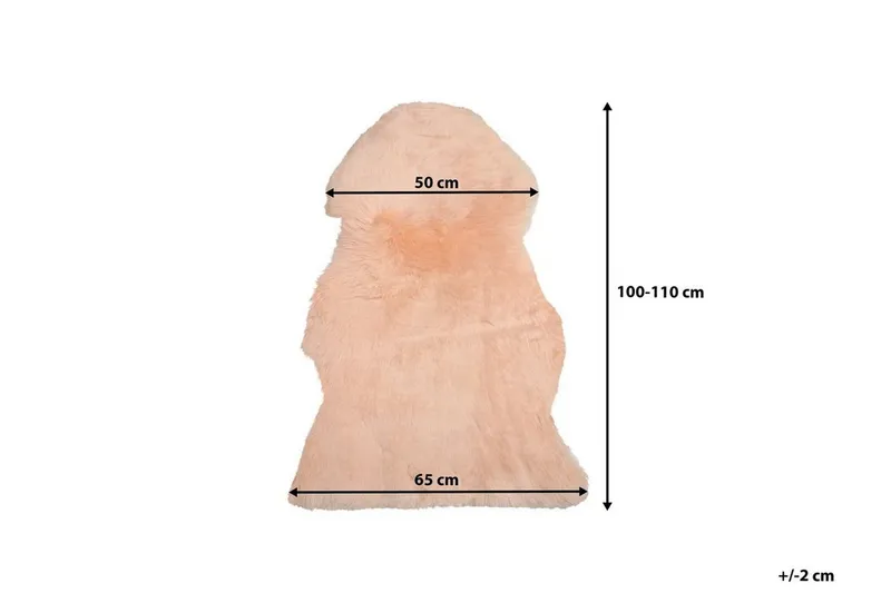 Uluru Fårskinn 65\|110 cm - Rosa — Rosa