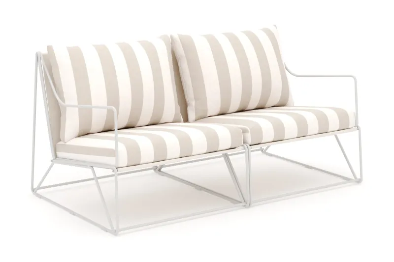 Usteryd 2 sits Loungesoffa - Beige/Striped — Comfort Garden