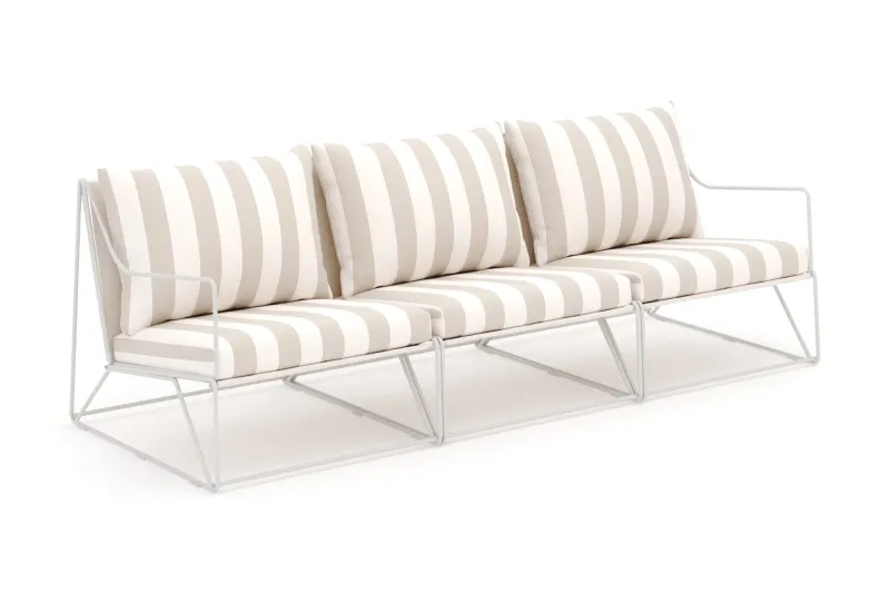 Usteryd 3 sits Loungesoffa - Beige/Striped — Comfort Garden