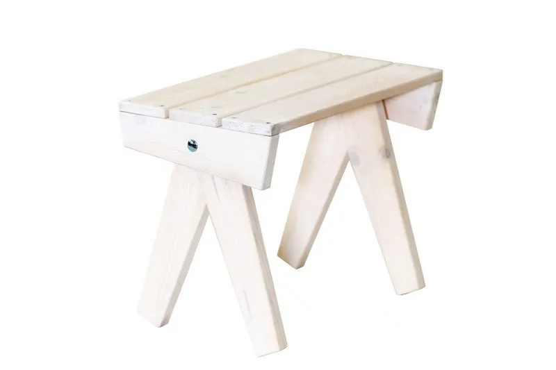Utebord Hillerstorp Granny Furu Oljad Vit - Vit — Hillerstorp